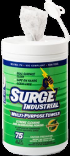 Surge cleaner multi-purpose towels 75/bucket for sale
