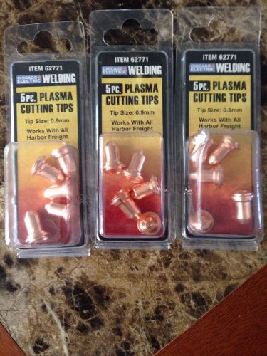NEW PACK OF 5 Harbor Freight Plasma Cutting tips Part 62771 CHICAGO ELECTRIC