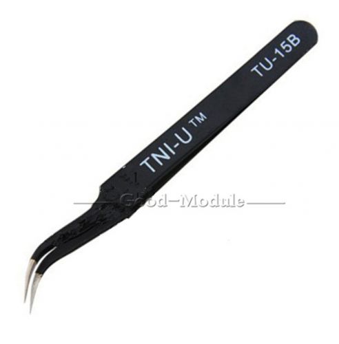 Anti-static tweezer non-magnetic elbow tweezers tu-15b new for sale