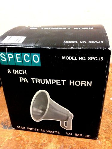 SPECO SPC-15 ALL WEATHER TRUMPET HORN 25W