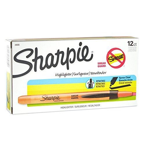 Sharpie 28006 Accent Pen-Style Retractable Highlighter, Fluorescent Orange,