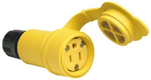 Pass &amp; seymour ps15w47ccv3 straight blade watertight connector 15-amp/125-volt for sale