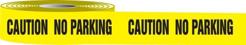 1 Roll- Yellow Barrier Caution No Parking Tape 2.0 MIL 3&#034;X1000 Ft. *Free Ship*