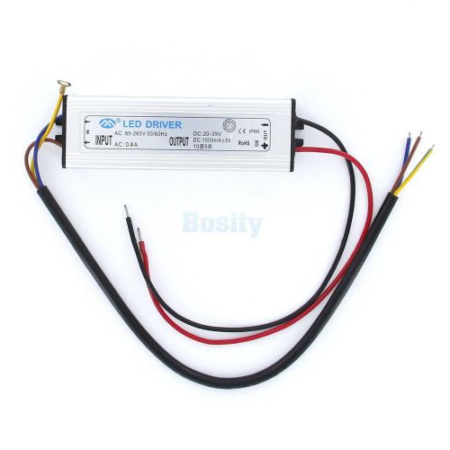 50w waterproof constant current led driver ac85-265v 0.4a high power light lamp for sale