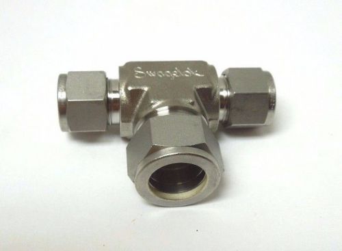 Swagelok ss-810-3-8-12 tube union reducing tee 1/2 x 1/2 x 3/4 &lt;ss-810-3-8-12 for sale