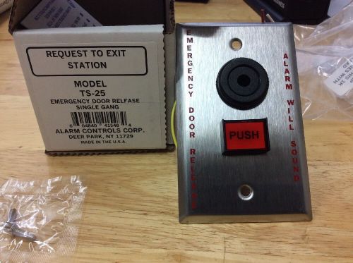 Alarm control corp. ts-25, request-to-exit emergency door release button for sale