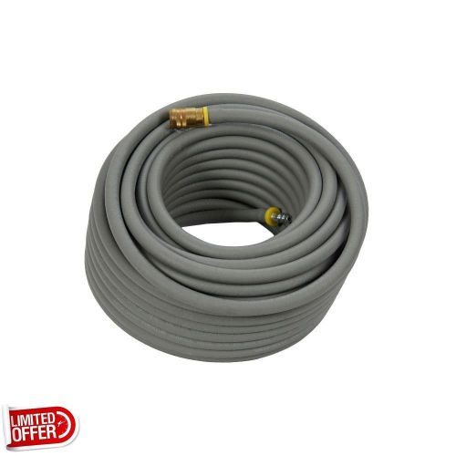 Sale grip-rite 1/4 inch x 50 foot premium gray rubber air hose w/ couplers for sale
