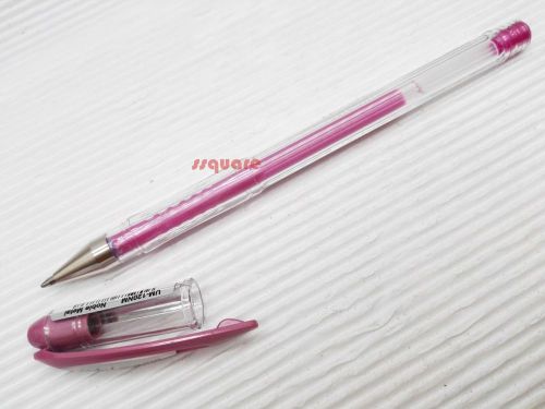 2 x Uni-Ball Signo UM-120NM Noble Metal 0.8mm Medium Rollerball Gel pen, Pink