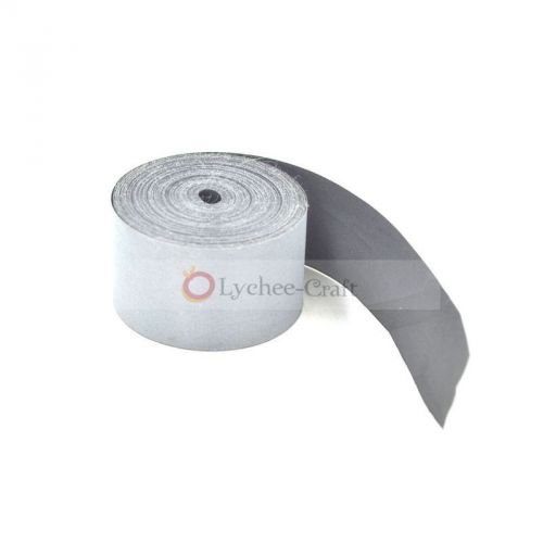 25mm width silver reflective tape safety conspicuity sew on trim fabric 5 meters for sale