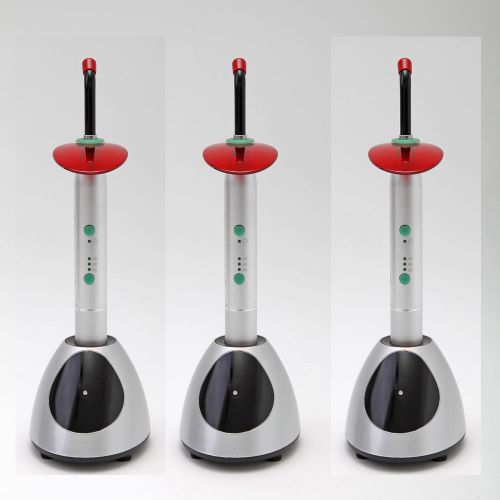 3 sets Dental Wireless LED Curing Light Power Cure Lamp Orthodontics D8 Y2