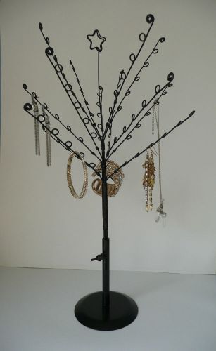 JEWELLERY earring bracelet DISPLAY STAND black metal storage tree