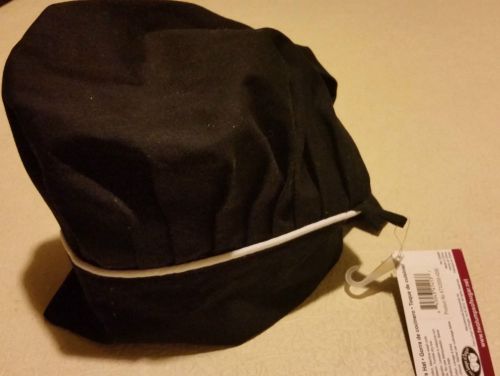Quality black chef baker hat by two lumps of sugar new with tags (adjustable) for sale