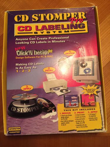 STOMPER DVD/CD Labeling System Professional Edition w/Software &amp; Labels