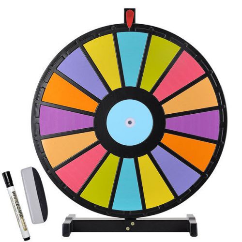 24&#039;&#039; Tabletop Spinning Color Dry Erase Prize Wheel 16 Slot 26677