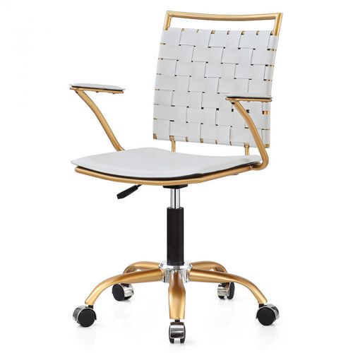 Tartan Office Chair Luxe White
