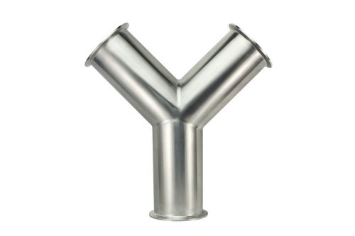 Sanitary stainless steel 316l 4&#034; clamp true y tubing fittings for sale