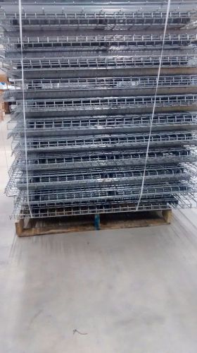 Used 16&#034; x 32&#034; warehouse galvanized wire decks