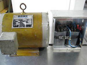 Ronk roto-con mark ii electrical power phase converter model 73 5/10 hp type 2p for sale