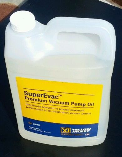 NEW Yellow Jacket SuperEvac Vacuum Pump Oil, 1 Gallon 93194