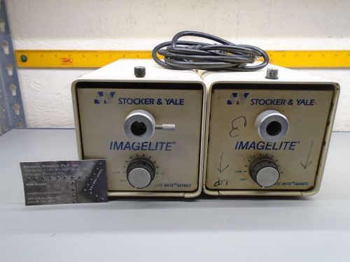 Lot of 2 Stocker &amp; Yale Imagelite Lite Mite Model # 20 150 Watts Lite Source W35