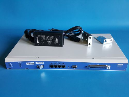 Adtran netvanta 814 - 1200637g4 [sim5700bra] 4-port ds1/e1 with power adapter for sale