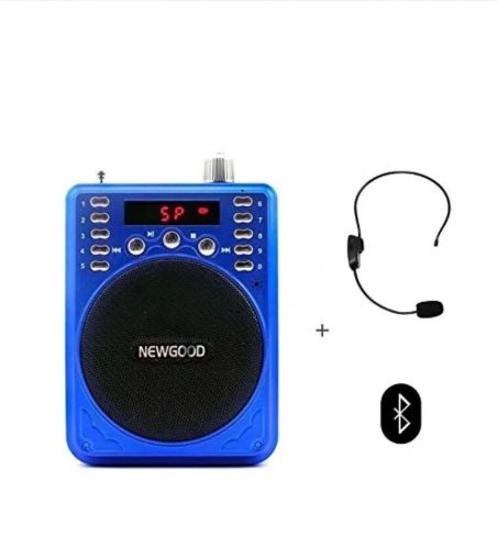 NEWGOOD Bluetooth Voice Amplifier with Wireless Headset Microphone Bluetooth