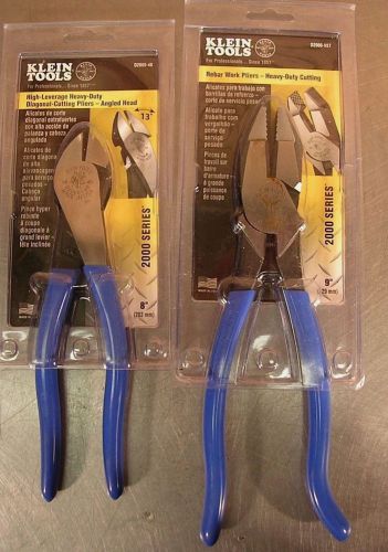 Klein tools rebar pliers and  diagonal cutters 2000 series heavy duty - new for sale