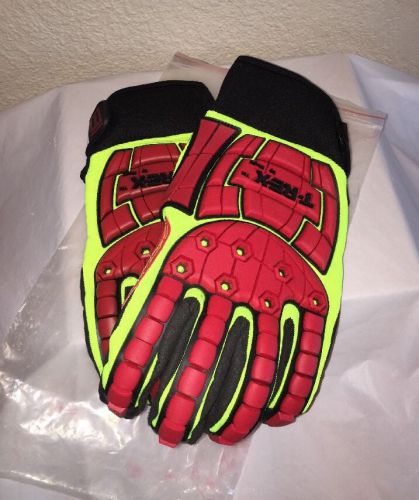 T-Rex TRX647 Magid Anti-slip Palm Impact Gloves Cut Level 4 Work Protective Med