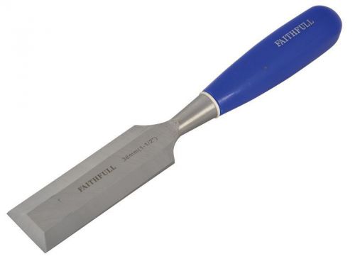 Faithfull - bevel edge chisel blue grip 38mm (1.1/2in) for sale