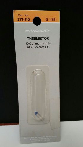 ARCHER THERMISTOR 10K ohms +/- 1% at 25 degrees Celsius - CAT. No. 271-110