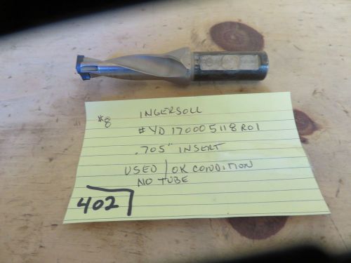 Ingersoll Indexable Coolant  Drill  YD170005118r01  .705   insert