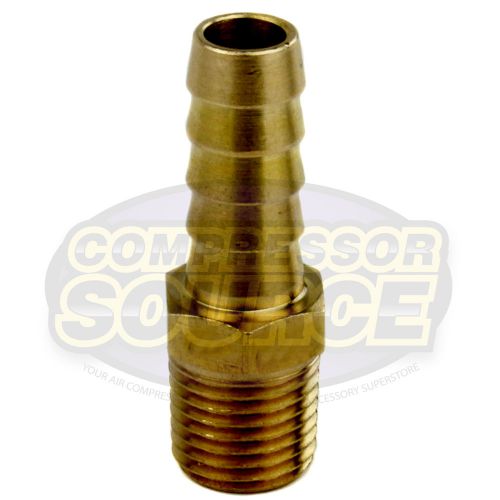 New  3/8&#034; x 1/4&#034; MNPT Pipe Thread Brass Air Hose Barb Fitting For 3/8&#034; Hose