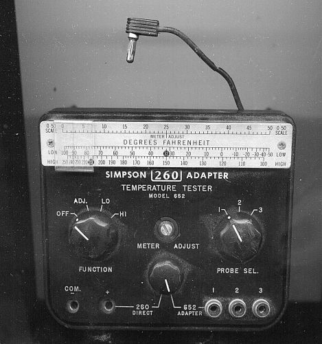 Simpson Electric Co. 260 Adapter Temperature Tester 652 **LISTING CORRECTED**