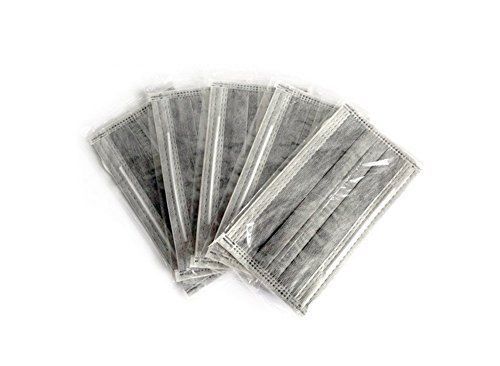 4 layer activated carbon non-woven fabric disposable surgical dust filter mask for sale