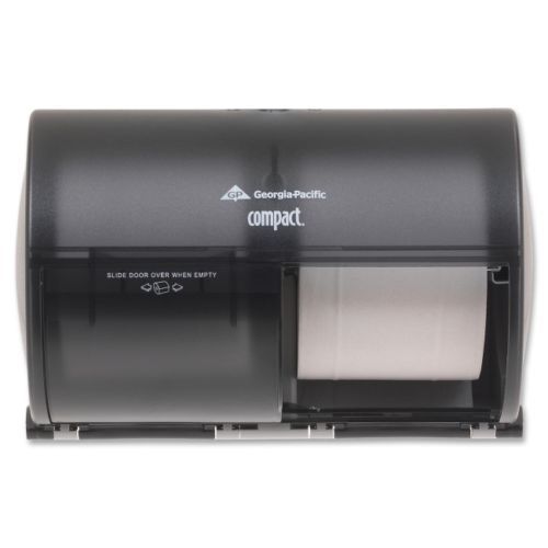 Georgia-Pacific Compact 56784 Translucent Smoke Side-By-Side Tissue Dispenser
