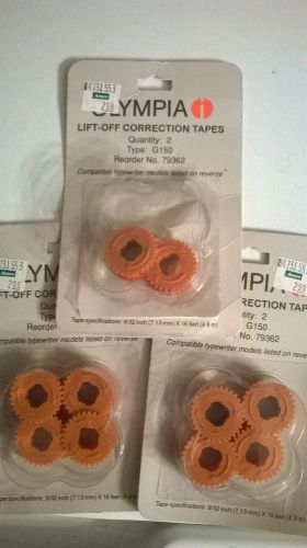 Vintage Lift-Off Correction Tapes for Olympia Typewriters, G150 (5 total)