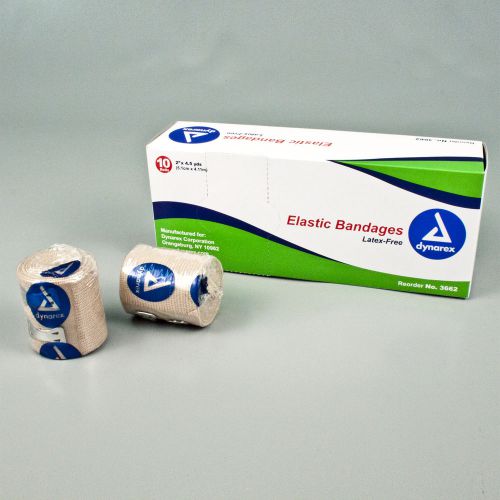 50/Case Elastic Bandages, Ace Rubber Wraps,  2&#034; X 4.5 Yds Dynarex 3662