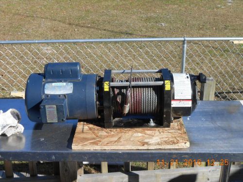 Dayton electric winch 3/4 hp 115/230vac single layer line pull 2000lb usa for sale