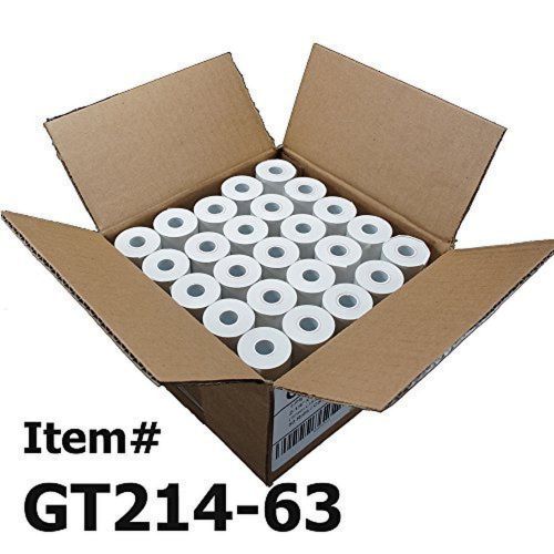 (50) thermal paper rolls 2-1/4 x 63 ingenico ict 200 220 250 fd400 vx520 for sale