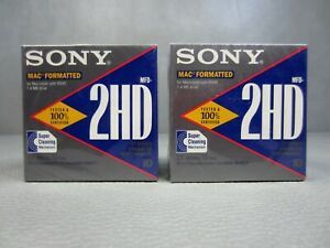 Sealed 20-Pack Sony 3.5&#034; Micro Floppy Disks - MFD-2HD- Mac Formatted