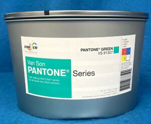 PANTONE GREEN VAN SON QUICKSON NEW VACUUM PACKED 5.5 LB. CAN