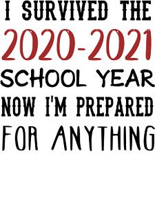 End Of Year School Survivor Tie Dye 2020-2021 Teacher Funny PNG, Digital file fo