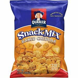 Quaker Baked Cheddar Snack Mix 1.75 Ounce Pack of 40 Packaging May Vary