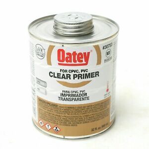 Oatey 30753 Clear Primer for CPVC, PVC 32 fl. oz. 946ml.-CASE OF 6 CANS