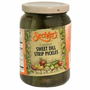 Sechler&#039;S, Pickle Candied Sweet Dill Strip, 16-Ounce (6 Pack)