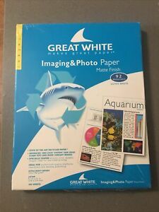 Great White Matte Coated Imaging &amp; Photo Paper 8 x11”/37lb 100 sheets
