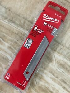 Milwaukee 25mm 10pc General Purpose Snap-Off Knife Blades H Series 48-22-1125