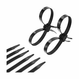 20 Pieces Disposable Tie Double Flex Zip Ties Cable Tie Nylon Tie Restraints,...