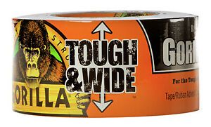 Tough &amp; Wide Tape, Black, 2.88-In. x 30-Yd. -6003001