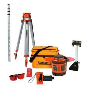 Johnson Self Leveling Rotary Laser Level System Lockable Indoor Outdoor Tool